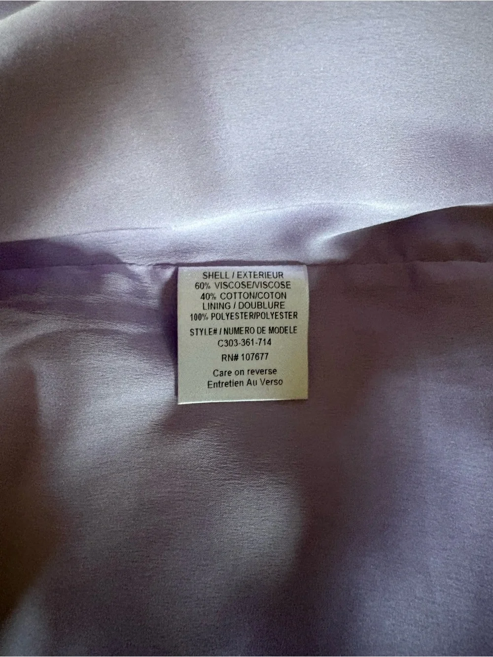 Alice + Olivia Lavender Tweed Purple Woven Gianna Mini Skirt Size 8 Back Zip